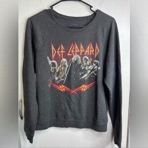 Def Leppard Thick Long-Sleeve Graphic Band Tee